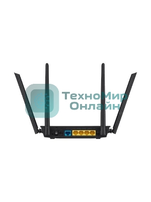 Маршрутизатор беспроводной Asus RT-AC1200 10/100BASE-TX черный (Dual Band)