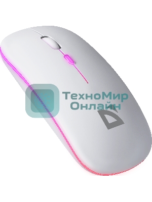 Мышь беспроводная Defender Coda MB-261 белый, 1600 dpi, радиоканал, Bluetooth, USB, кнопки - 4