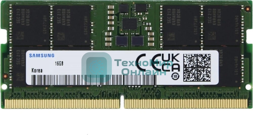 Оперативная память Samsung DDR5 SODIMM 16Gb 5600 1Rx8, 1.1V
