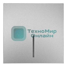 Выключатель 1-кл. с индик. СП ZIMA IP20 10А безвинт. зажим серый матовый LEZARD 704-7488-111QC