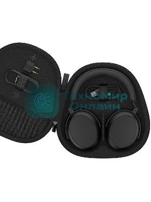 Беспроводные/проводные наушники Sennheiser Momentum 4 Wireless черный, полноразмерные, Bluetooth + Jack 3.5 мм, активное шумоподавление, до 60 ч
