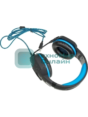 Гарнитура Sven AP-U980MV синий-чёрный, проводная, USB