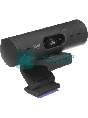 Веб-камера Logitech Brio 500 1920x1080, 30 кадр/с, USB Type-C, микрофон (2 шт, шумоподавление), автоматическая фокусировка, автоосвещение, универсальное крепление