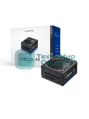 Блок питания Chieftec Vega M PPG-750-C (ATX 3.1, 750W, 80 PLUS GOLD, Active PFC, 135mm fan, Gen5 PCIe, Full Cable Management) Retail
