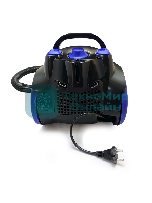 Пылесос Ginzzu VS437 черный/синий, 420/2400 Вт, уборка сухая, пылесборник контейнер 2,5 л