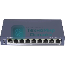 Коммутатор Hikvision DS-3E1309P-EI(O-STD)(B), 8×100 Мбит/с PoE + 1×1 Гбит/с, настраиваемый