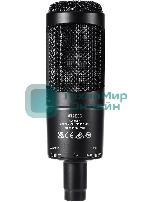 Микрофон проводной Audio-Technica AT2035 черный/черный