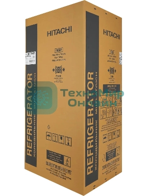 Холодильник Hitachi R-WB820VUC2 GBK черный трехкамерный 378/196л морозилка снизу, No Frost, Side by Side