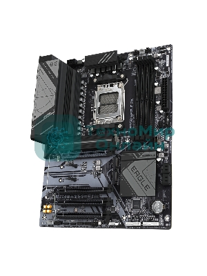 Материнская плата GIGABYTE B650 EAGLE AX (V1.1), AM5, AMD B650, 4xDDR5, 4xSATA, 3xM.2, 1xPCI-E 4.0 x16, 3xPCI-E 3.0 x1, 1xHDMI, 1xDP, 1x 1Gb LAN, 2xUSB 3.2 Gen 2, 1xUSB 3.2 Gen 1, 6xUSB 2.0, 3x3.5 мм, 7.1, Standard-ATX