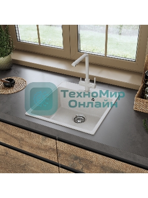 Кухонная мойка Maunfeld Perla 505 MFQS-505W кремовый