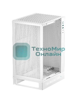 Компьютерный корпус Deepcool CH170 DIGITAL белый без БП mATX 1x120мм 1xUSB 2.0 1xUSB 3.0 audio bott PSU