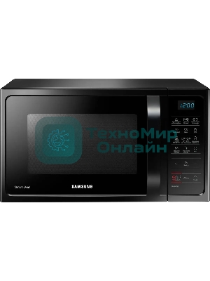 Микроволновая печь Samsung MC28H5013AK/BW черный, 28 л, 900 Вт, переключатели - мембранные кнопки