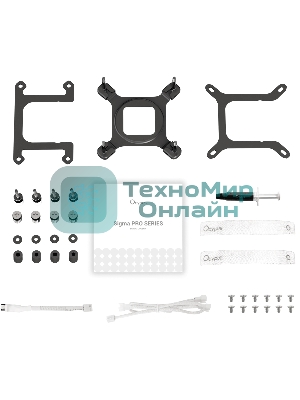 Система жидкостного охлаждения Ocypus Sigma L36 PRO WH IPS Display/ white/ 310W/ All Intel/ AMD AM* / Screws