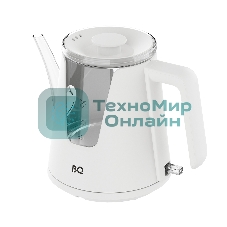 Чайник электрический BQ KT0046DW белый, 2200 Вт, 1л