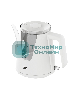 Чайник электрический BQ KT0046DW белый, 2200 Вт, 1л