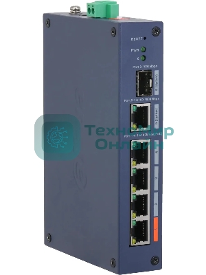 Коммутатор Dahua DH-CHS4106-4ET-60 4x100 Мбит/с 1x1 Гбит/с управляемый