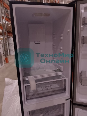 (Поврежденный товар) Холодильник Weissgauff WRK 185 Total NoFrost Inverter Black (Вмятина на верхней двери.)