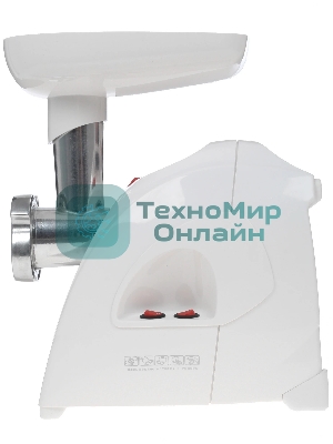 Мясорубка электрическая Аксион М41.03 белый, 1700 Вт, 2.0 кг/мин, реверс, защита от перегрузки, насадки - 8