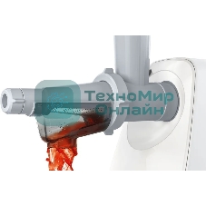 Мясорубка электрическая Bosch MFW2515W белый, 1500 Вт, 1.7 кг/мин, защита от перегрузки, насадки - 4