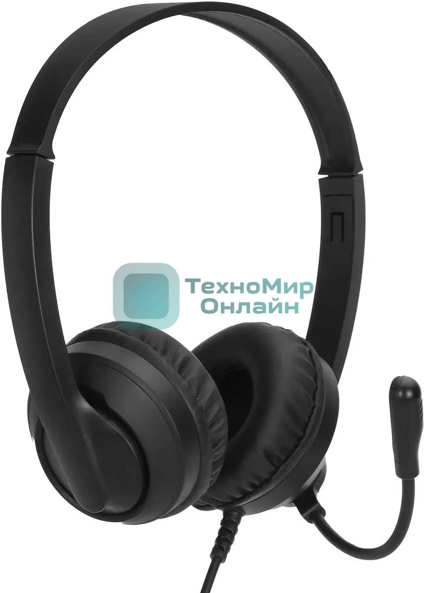 Гарнитура Oklick HS-M500 чёрный, проводная, USB