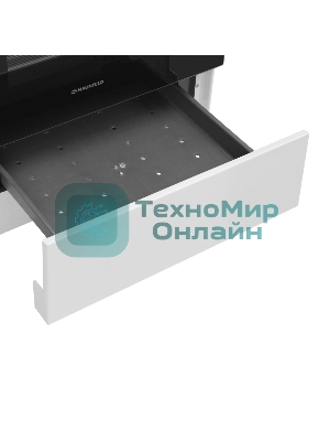 Плита электрическая Maunfeld MEC55CW07 белый, конфорок 4 шт, духовка 60 л, 50 см x 85 см x 60 см