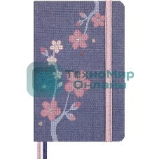 Блокнот Moleskine LIMITED EDITION SAKURA LESU08MM710 Pocket 90x140 мм, обложка текстиль, 160 страниц, линейка, синий, 2025
