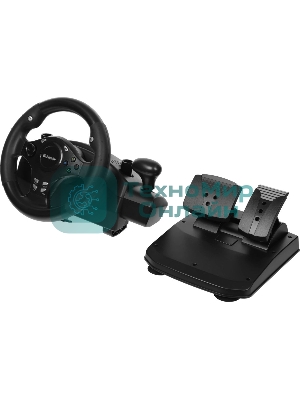 Игровой руль DEFENDER (64067) Rager черн,PC/PS/Xbox/Switch,педали