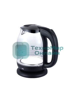Чайник электрический BQ KT1833G черный/стальной, 2200 Вт, 1.7 л