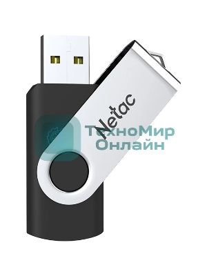 Флешка USB Netac U505 (NT03U505N-032G-32BK), 32Gb, USB 3.0, R/W 110/45, черный/серебристый