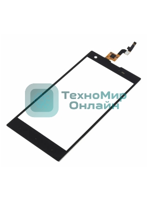 Сенсорное стекло (тачскрин) для Fly IQ4511 Tornado One Octa, черное