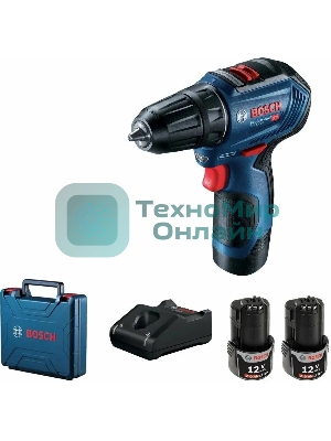 Дрель-шуруповерт Bosch GSR 12V-30, 12 В, 2 Ач, 30 Нм, бесщеточный
