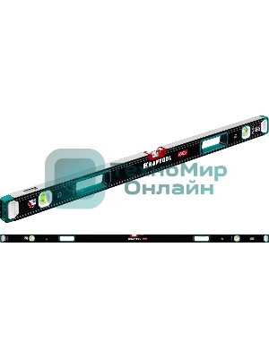 Уровень KRAFTOOL A-RATE CONTROL 2000 мм, магнитный сверхпрочный уровень с зеркальным глазком