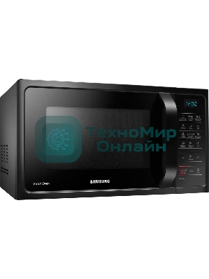 Микроволновая печь Samsung MC28H5013AK/BW черный, 28 л, 900 Вт, переключатели - мембранные кнопки