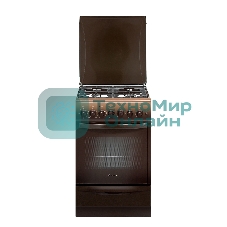 Плита комбинированная Gefest ПГЭ 5102-02 0301 коричневый, конфорок 4 шт, духовка 55 л, 50 см x 85 см x 58.5 см