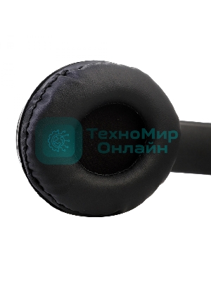 Беспроводные/проводные наушники Ergolux ELX-BTHP01-C02 черный, накладные, Bluetooth 5.0 + проводной, складная конструкция, до 6 ч