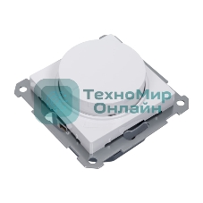 Светорегулятор поворотно-нажимной AtlasDesign 400Вт механизм бел. SE ATN000123