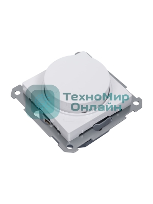 Светорегулятор поворотно-нажимной AtlasDesign 400Вт механизм бел. SE ATN000123