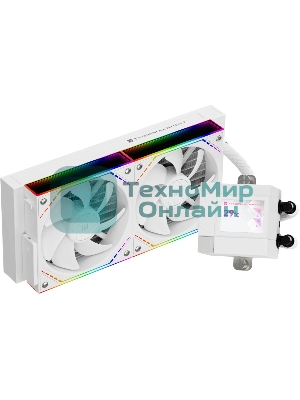 Система жидкостного охлаждения Thermalright Core Matrix 240 Vision (240мм, LED, White, ARGB/Fans: 2x120мм, 68.9CFM, 28.2dBA, 2000RPM/Pump height 64.4мм, Rad thickness 27мм/S: 1700, 1200, 1851, 115X, AM5, AM4)