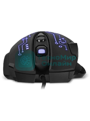 Мышь проводная SVEN RX-G715 черный, 3200 dpi, USB, кнопки - 8