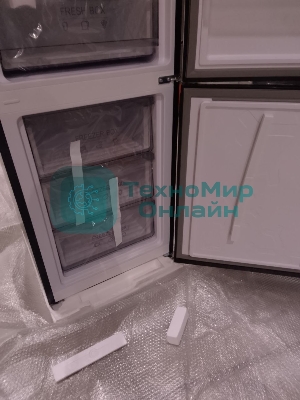 (Поврежденный товар) Холодильник Weissgauff WRK 185 Total NoFrost Inverter Black (Вмятина на верхней двери.)