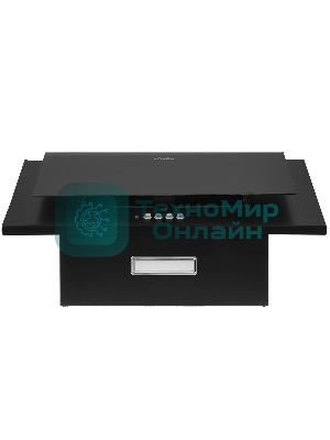 Вытяжка наклонная Elikor Коралл 60П-430-К3Д чёрный, 60 см, 430 м³/ч, 35 дБ