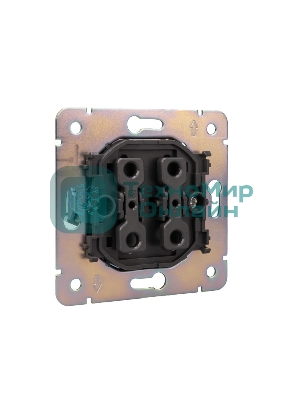 Выключатель Kranz STRONG 1 кл 10А с/у графит