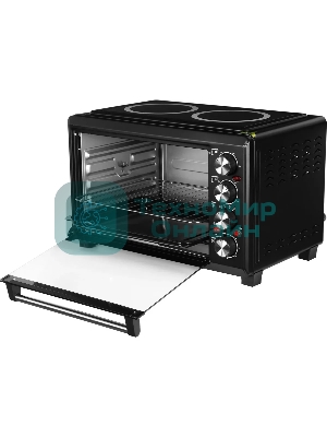 Мини-печь Hyundai MIO-HY086 38 л, 1600 Вт, черный