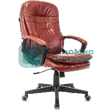 Кресло Бюрократ T-9950LT Boroko-37 коричневый, экокожа