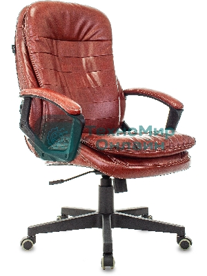 Кресло Бюрократ T-9950LT Boroko-37 коричневый, экокожа