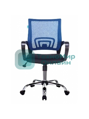Кресло Бюрократ CH-695N/SL/BL/TW-11 синий/черный, сетка, 120 кг, механизм качания