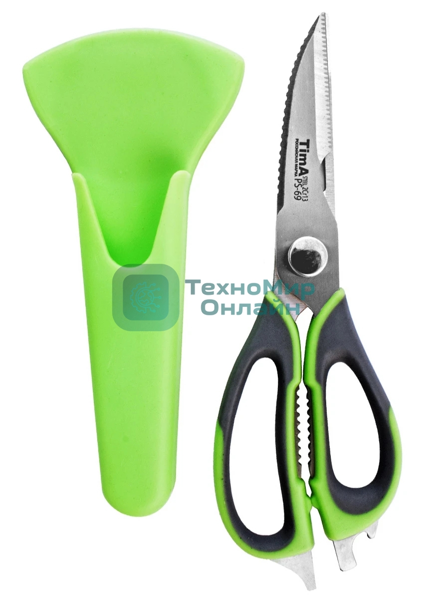 Ножницы кухонные TIMA PS-69 многофункциональные, чехол с магнитом