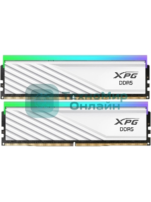 Оперативная память XPG Lancer Blade RGB, DDR5, 32GB (2x16 GB), 6000 MHz, CL36, радиатор, RGB, белый