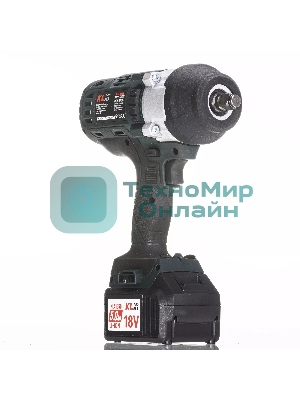 Профессиональный бесщеточный гайковерт аккумуляторный KLPRO KLSS18BHX-50 (18В, Li-ion-2шт, 5.0Ач, 800Нм, 2 скорости, подсветка,З/У,в кейсе)