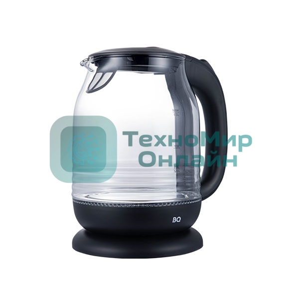 Чайник электрический BQ KT1833G черный/стальной, 2200 Вт, 1.7 л